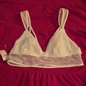 Aerie Lace Bralette in Soft White